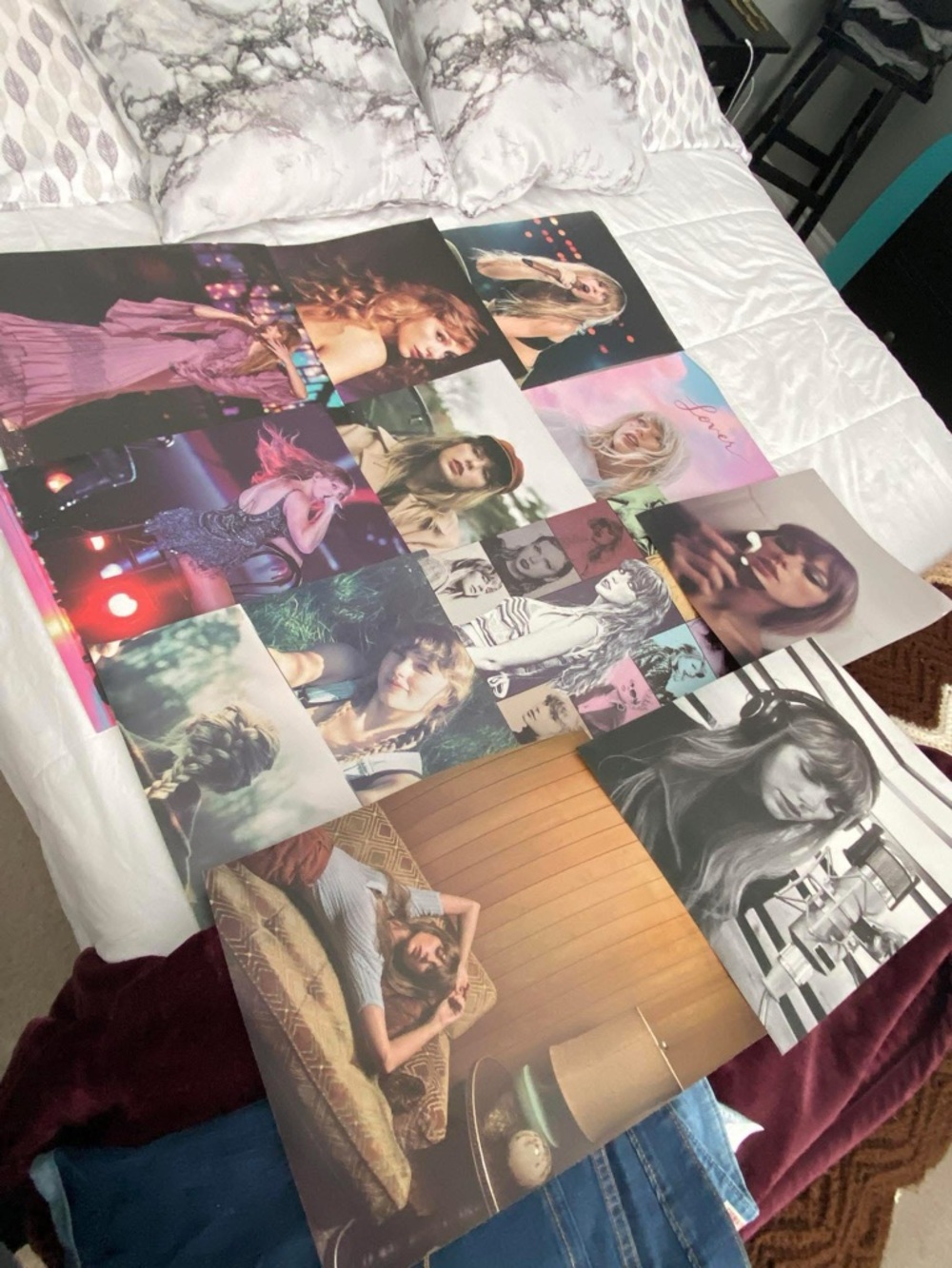Taylor Swift Poster Collage - Pink, Purple, Black